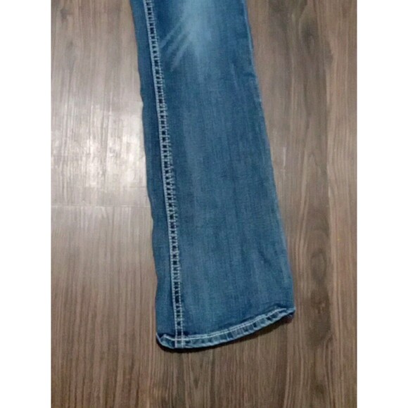 Grace In LA Bootcut Jeans Womens Size 30 Blue Bedazzled Embellished Sequin - Picture 3 of 14
